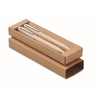 Schreibgeräte-Set Stroh/ABS