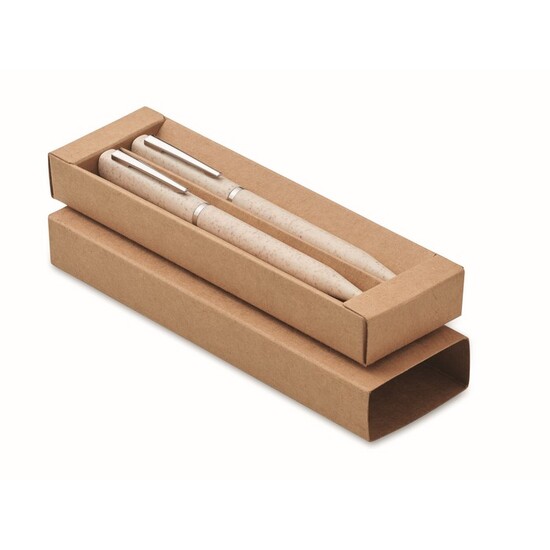 Schreibgeräte-Set Stroh/ABS