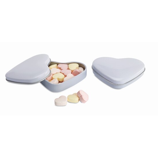 Herzdose mit Bonbons