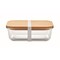 Lunchbox Glas mit Bambus