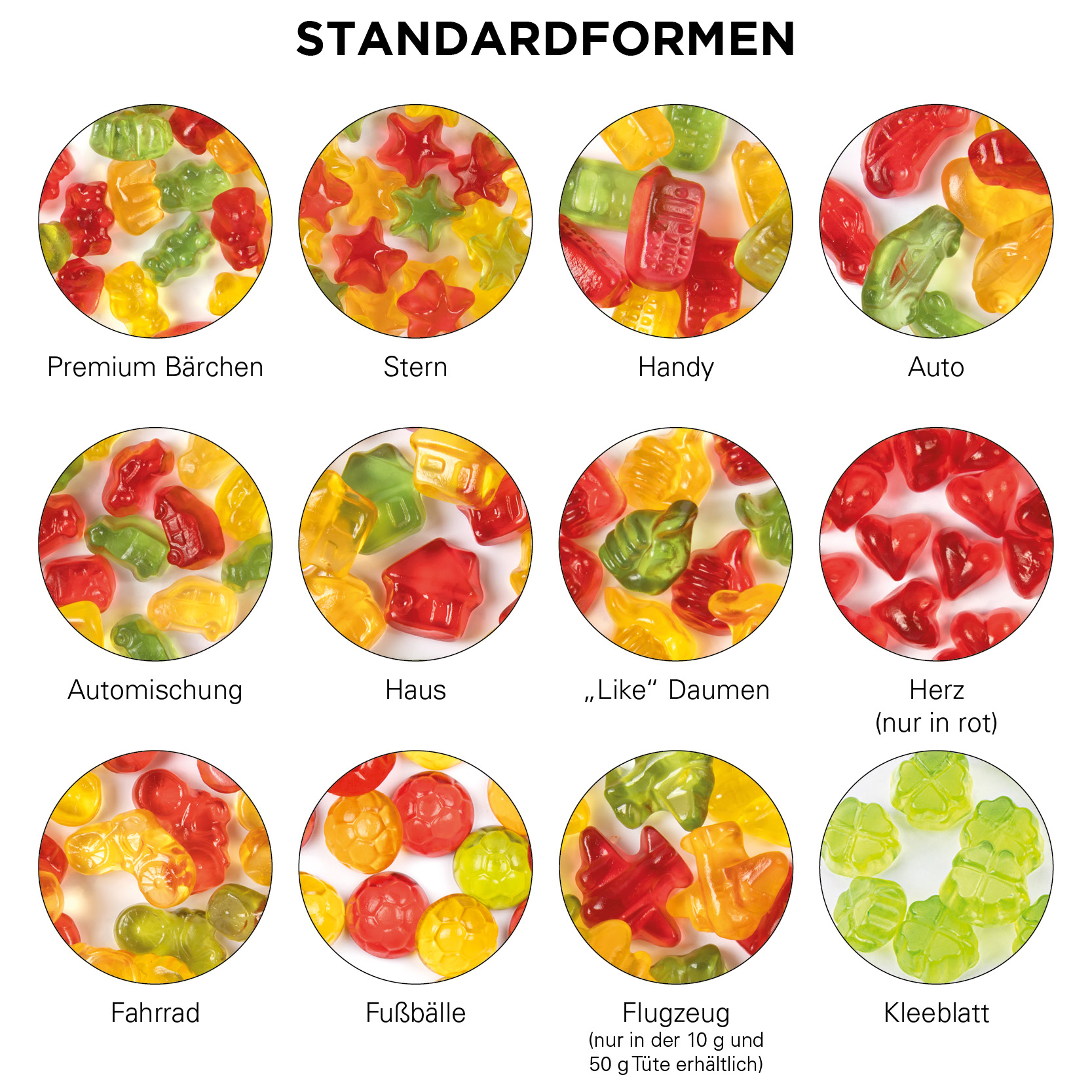 Maxitüte 50 g Trolli Trolli Fruchtgummi Handy; Kompostierbare Folie, weiß