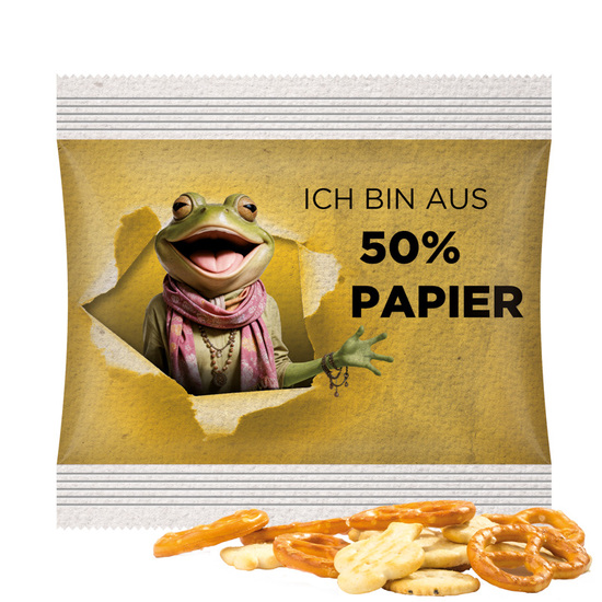 Snack Miditüte; Knabbermix, weiß