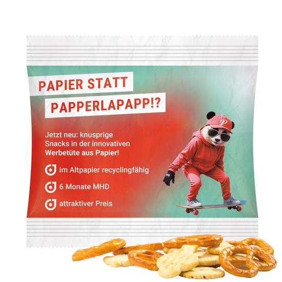 Snack Miditüte; Knabbermix, weiß