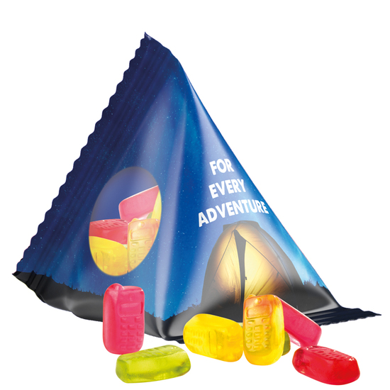 Tetraeder 15 g Trolli Fruchtgummi Standardformen