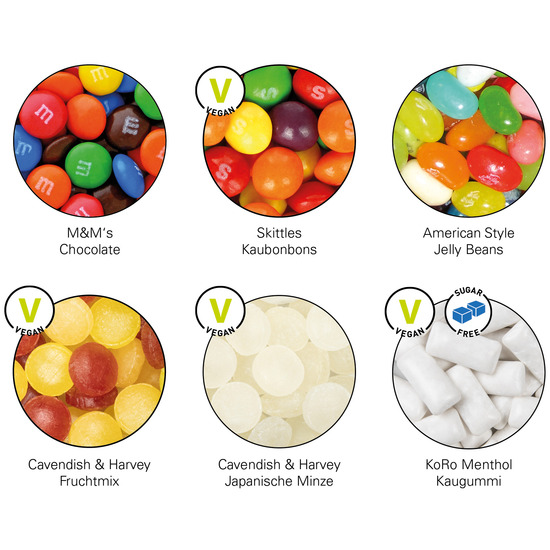 Slim Box; Skittles Kaubonbons