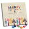 XS Adventskalender Graspapier; 24 M&M's Crispy Knusperkugeln