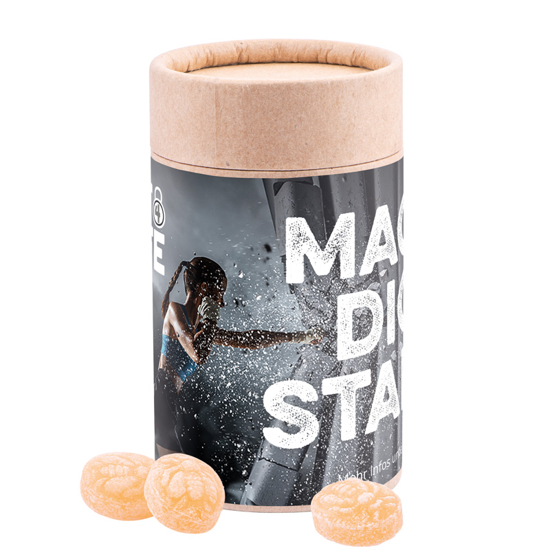 Papierdose Eco Midi; Cavendish & Harvey Honigbienen-Bonbons