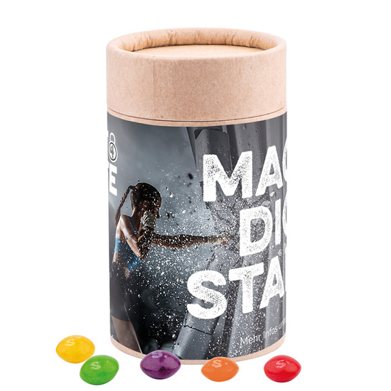 Papierdose Eco Midi; Skittles Kaubonbons