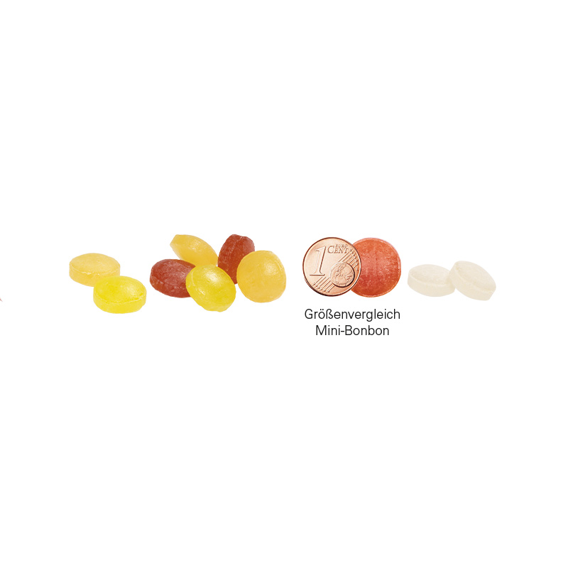 Papierdose Eco Mini; Cavendish & Harvey Mini Bonbons Fruchtmix