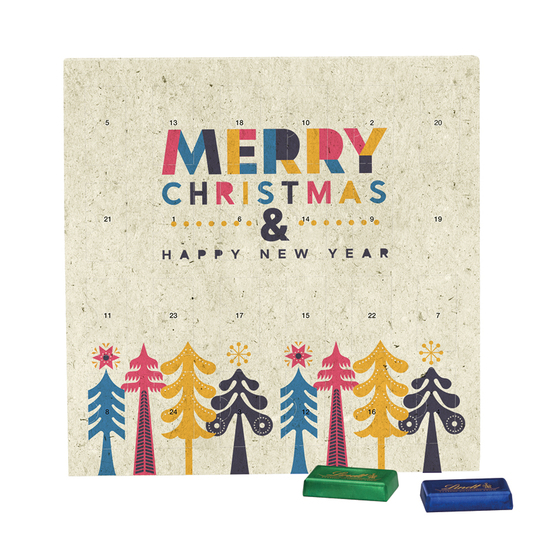 Täfelchen Adventskalender Graspapier