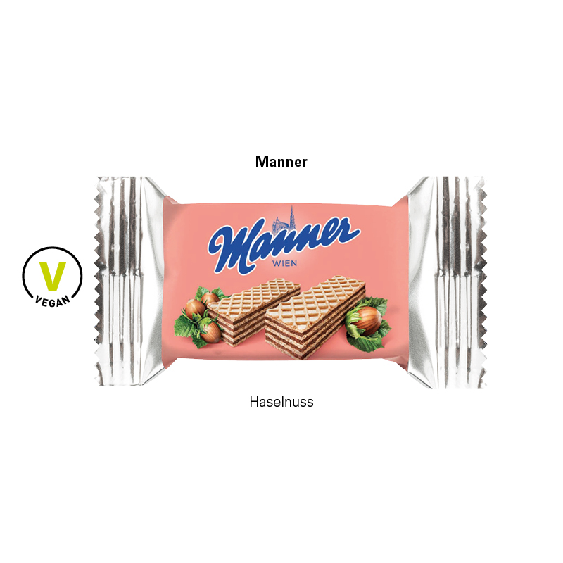 Klappbox S Manner 2er; 1 Päckchen mit 2 Manner Waffeln