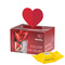 Geschenkbox Mini Herz; 2 Ritter SPORT Schokowürfel Schoko Crisp (nur sortenrein)