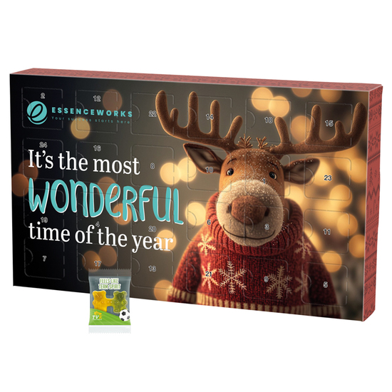 Adventskalender ECO L; 24 Trolli Fruchtgummi Teambärchen