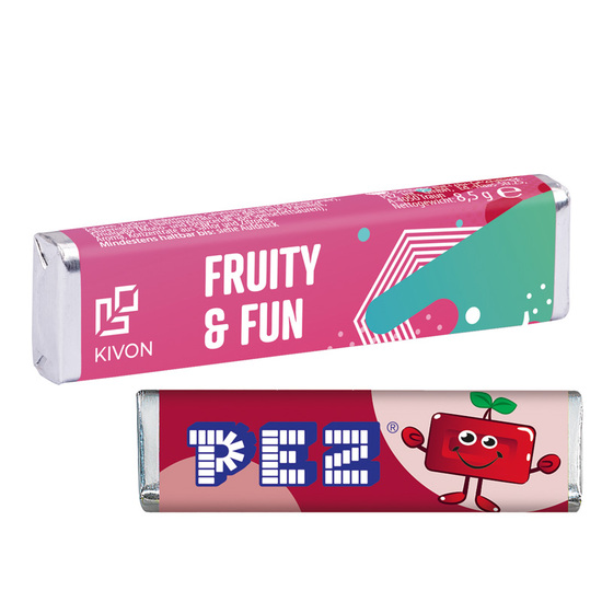 PEZ Bonbonriegel; 1 PEZ Bonbonriegel, Kirsche