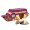 3D Präsent Schiff Weihnachten; 4 WEISS Lebkuchen Mini