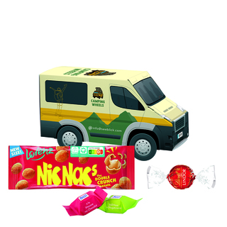 3D Präsent Transporter; 1 Tütchen Lorenz Nuss & Frucht
