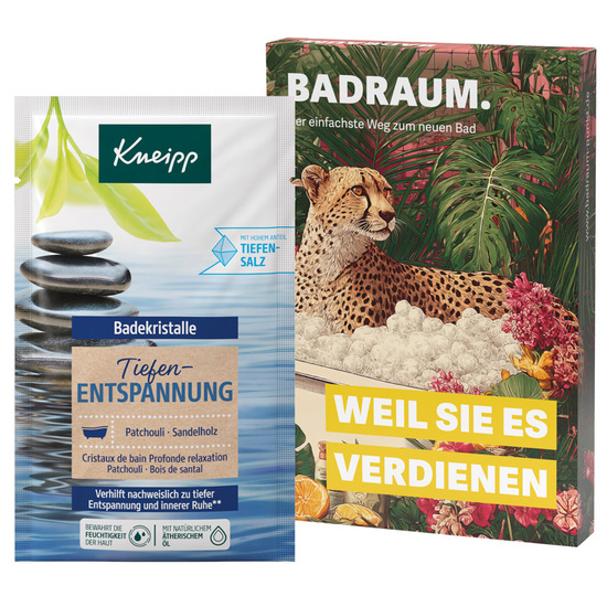 Promotion Case; 1 Beutel Kneipp Badekristalle „Tiefenentspannung“
