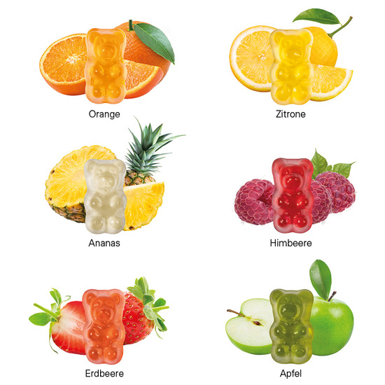 Express Basic Gummibärchen, Folie weiß