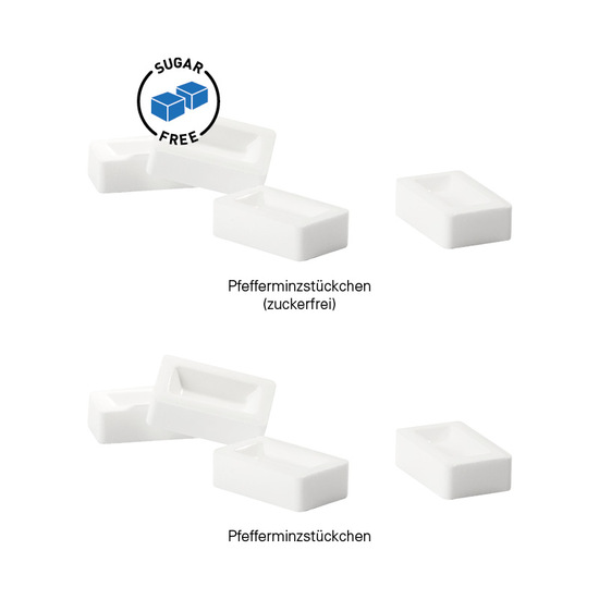 Pfefferminzriegel zuckerfrei