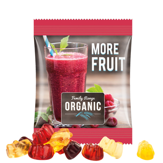 Minitüte,15 g, Folie weiß, Trolli Fruchtgummibären, 30% Fruchtsaftqualität