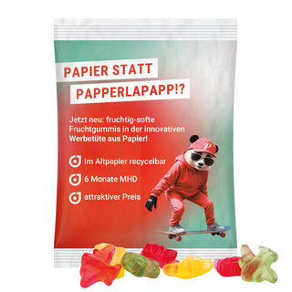 Maxitüte, recyclingfähiges Papier weiß, Trolli Flugzeuge