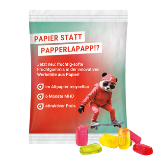 Maxitüte, recyclingfähiges Papier weiß, Trolli Handy