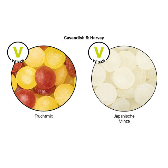 Bonbonglas Mini, Papier-Etikett, Mini Bonbons Japanische Minze