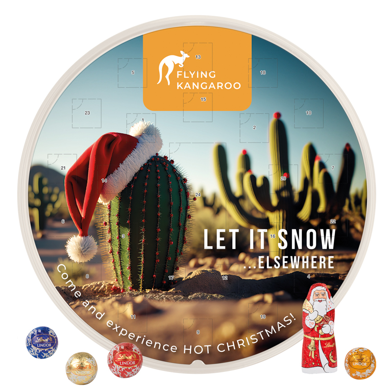 Adventskalender rund, Lindt Mischung