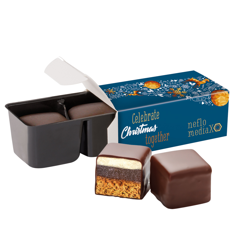 Dominostein 2er in Werbebox