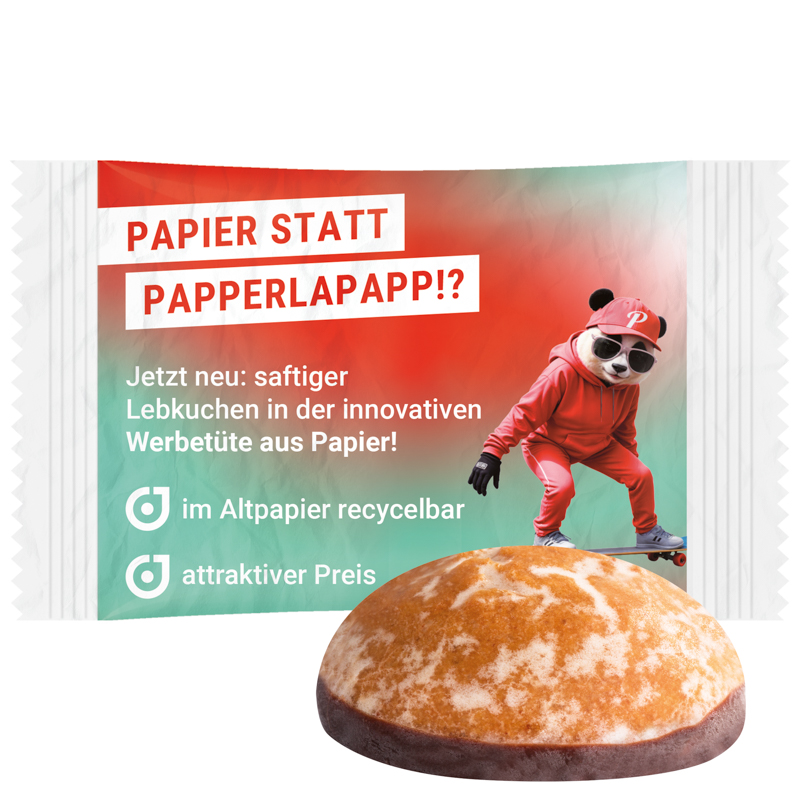 Bahlsen Lebkuchen Mini, recyclingfähiges Papier weiß