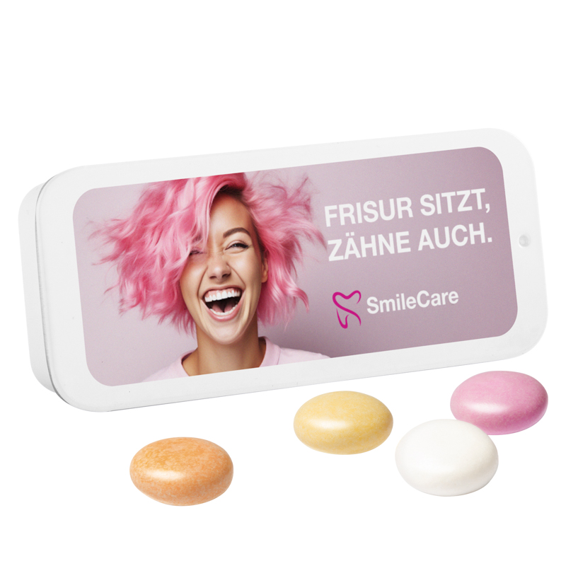 Schiebedeckeldose, Mentos Kaudragee Fruit