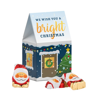 Standbodenbox, Mini Schoko Weihnachtsmänner