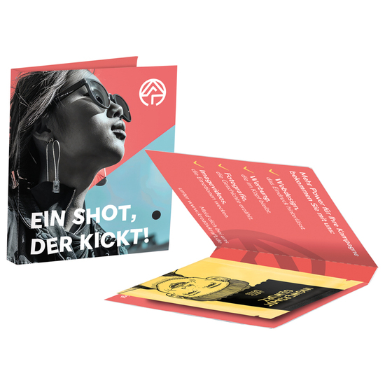 Werbekarte Midi, Just Spices Ingwer Shot Gewürz