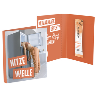 Werbekarte Midi, Aqtiwell® ENERGY