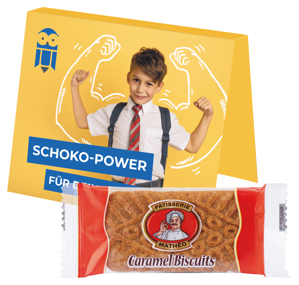 Werbekarte Midi Caramel Biscruits