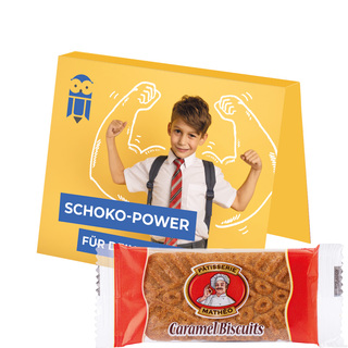 Werbekarte Midi Caramel Biscuits; 1 Pâtisserie Mathéo Keks