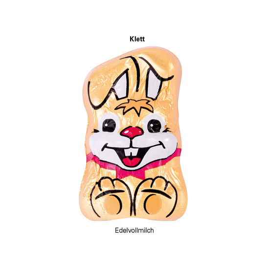 Werbekarte Visitenkartenformat, Riegelein Schokoladen Mini-Osterhase