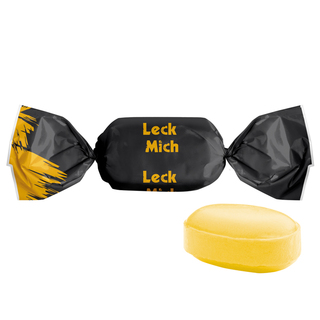 Multivitamin Bonbon im weißen, kompostierbaren Wickler