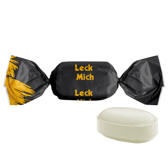 Pfefferminz Bonbon im weißen, kompostierbaren Wickler