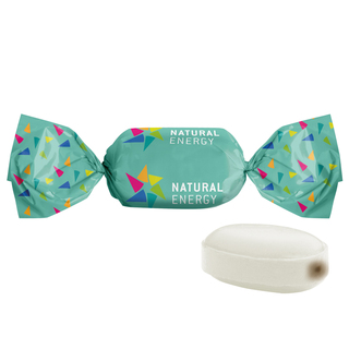 Schoko-Minz Bonbon im weißen, kompostierbaren Wickler