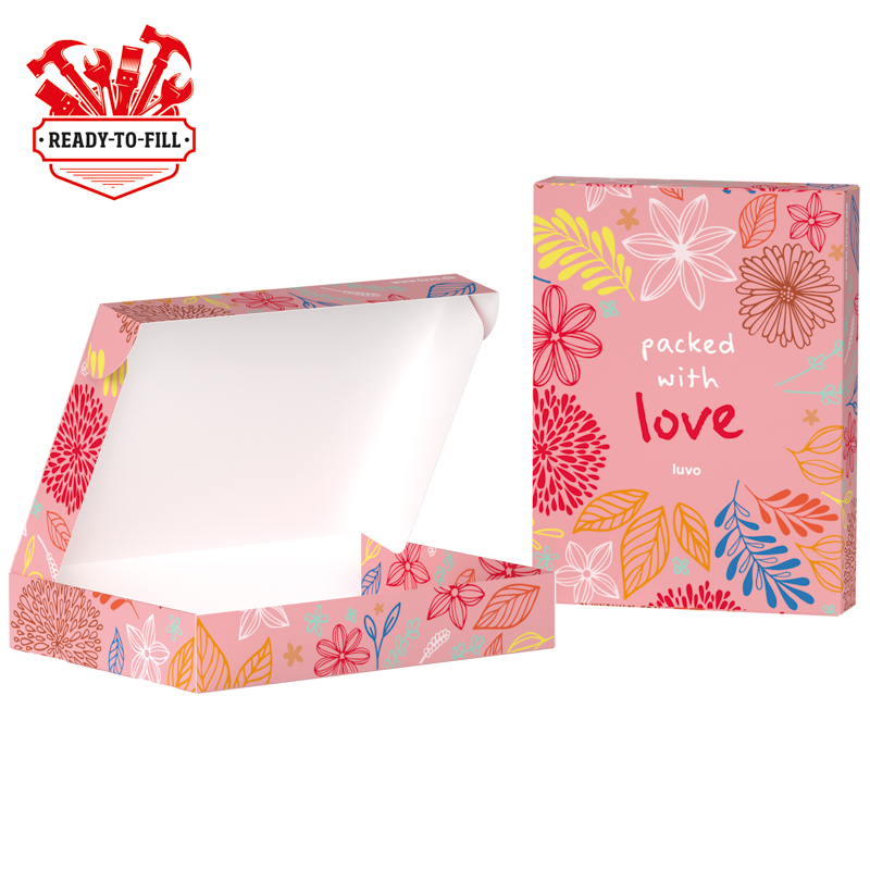 Klappschachtel, kundengestelltes Füllgut