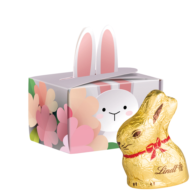 Geschenkbox Mini Hasenohren, Lindt Osterhase