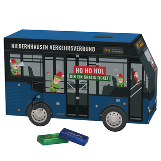 Adventskalender Bus, Lindt Schokotäfelchen