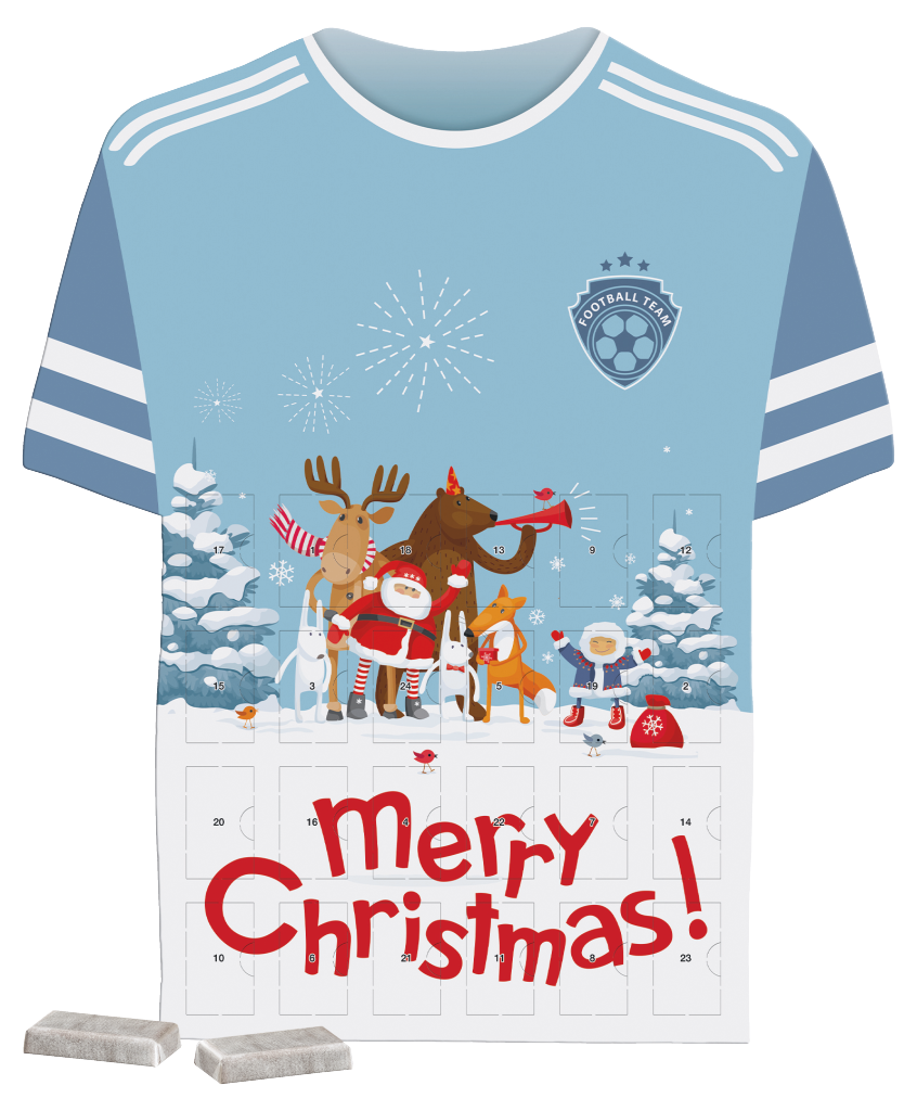 Täfelchen Adventskalender Trikot