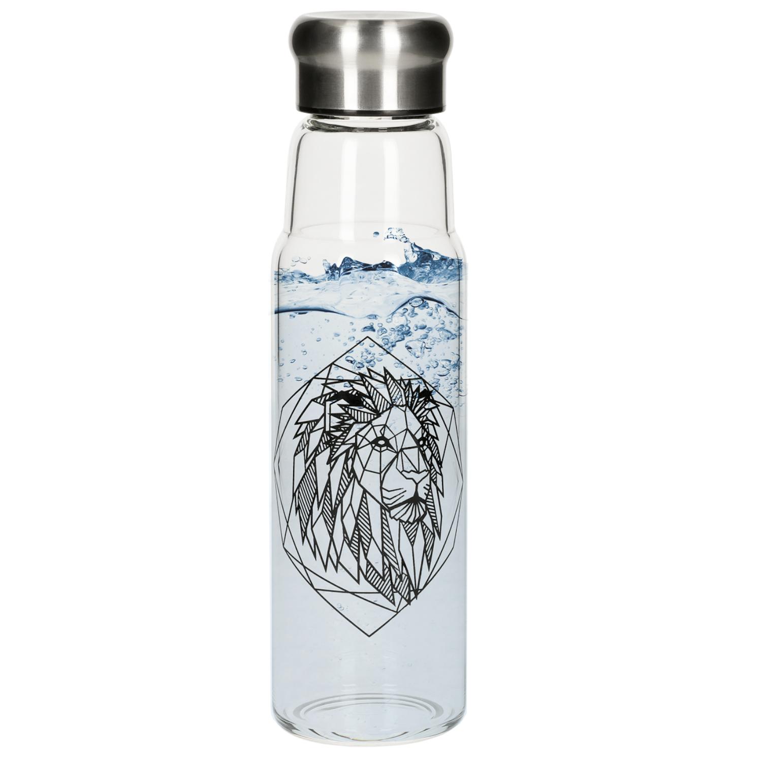 Glasflasche mit Hülle "Life" 0,55 l