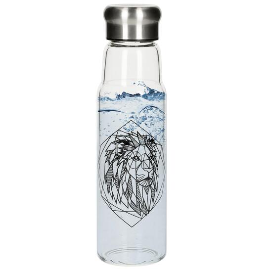 Glasflasche mit Hülle "Life" 0,55 l