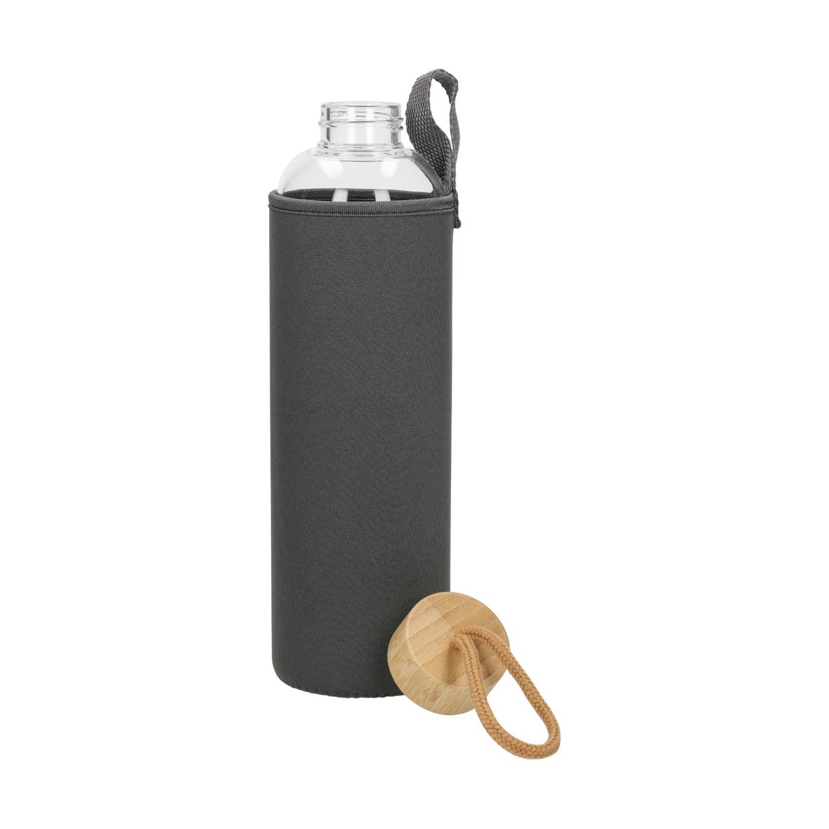 Glasflasche mit Hülle "Bamboo" 1,0 l