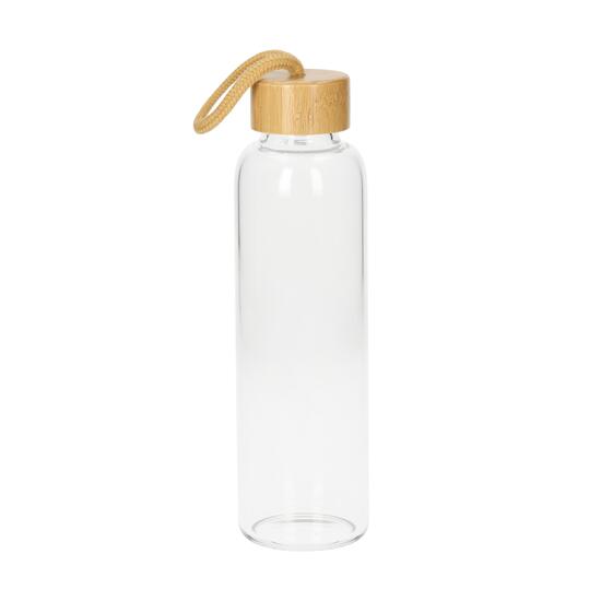 Glasflasche mit Hülle "Bamboo" 0,55 l