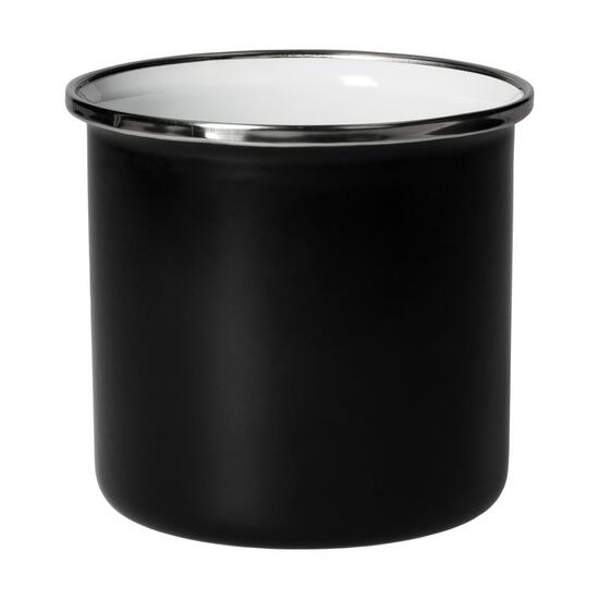Emaille-Becher "Cozy", 300 ml, schwarz