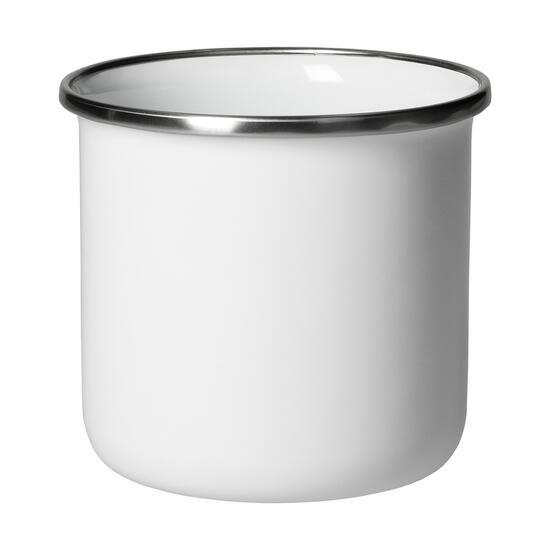 Emaille-Becher "Cozy",300 ml, weiß